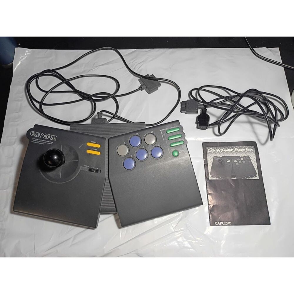 Nintendo Capcom Power Stick With Manual and For Parts